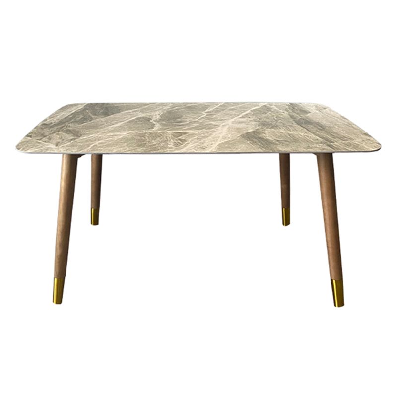 Table de salle à manger moderne avec une table à manger à base de base de base en métal pour restaurant