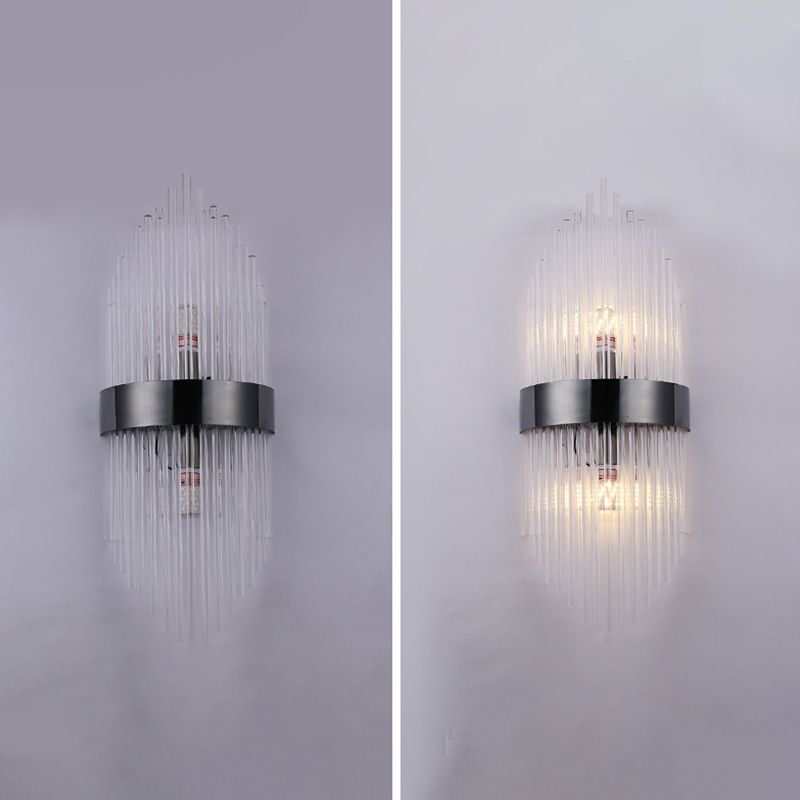 Lámpara de pared de pasillo de dormitorio de luz de cristal creativo moderno