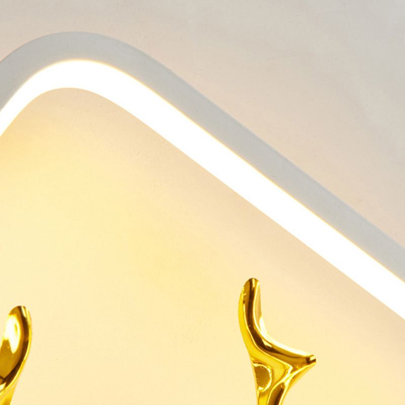 Lumo da parete contemporanea a forma geometrica Pronzo della parete a LED con metallo per camera da letto