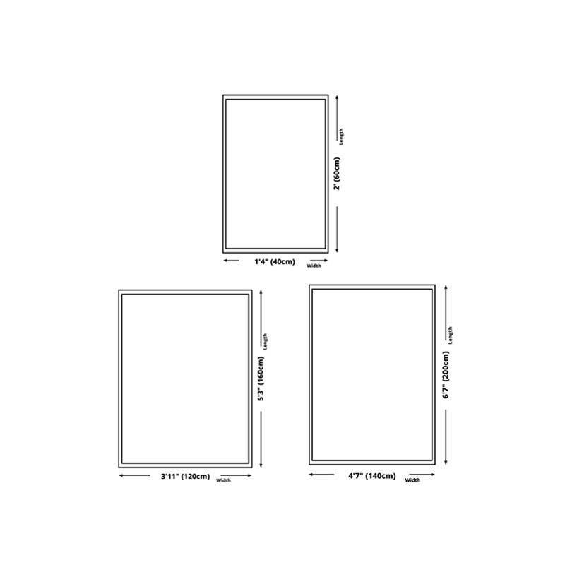 Dark Orange Deer Area Carpet Polyester Nordic Carpet Non-Slip Backing Rug for Drawing Room