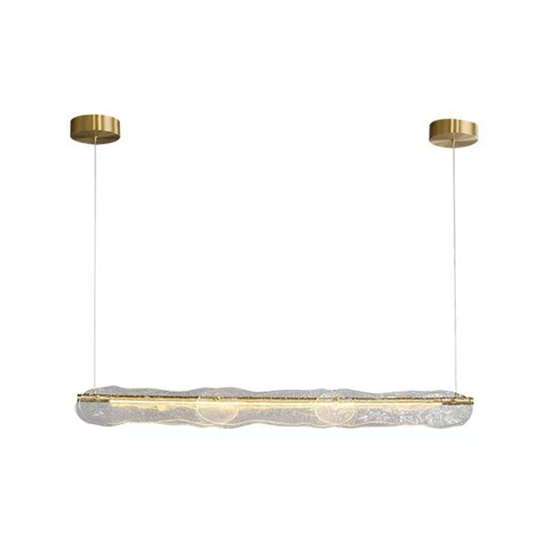 Nordic Style Copper Hanging Lamp Geometry Shape Island Light Fixture for Bedroom