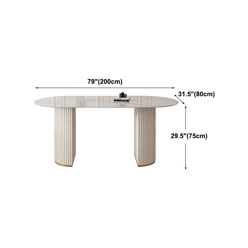 Traditional Luxury Dining Table Sintered Stone Table for Home