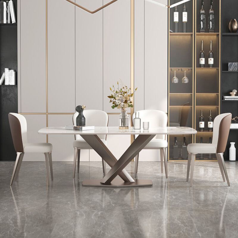 Luxury Sintered Stone Kitchen Table Rectangle Home Kitchen Desk