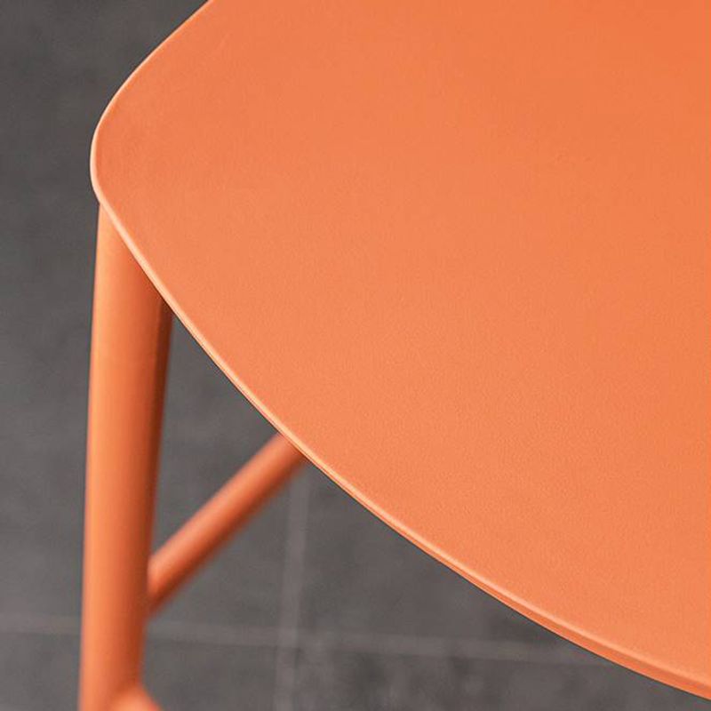 Industrial Stackable Bar Height Stool Plastic Low Back Bar Stool for  Dining Room
