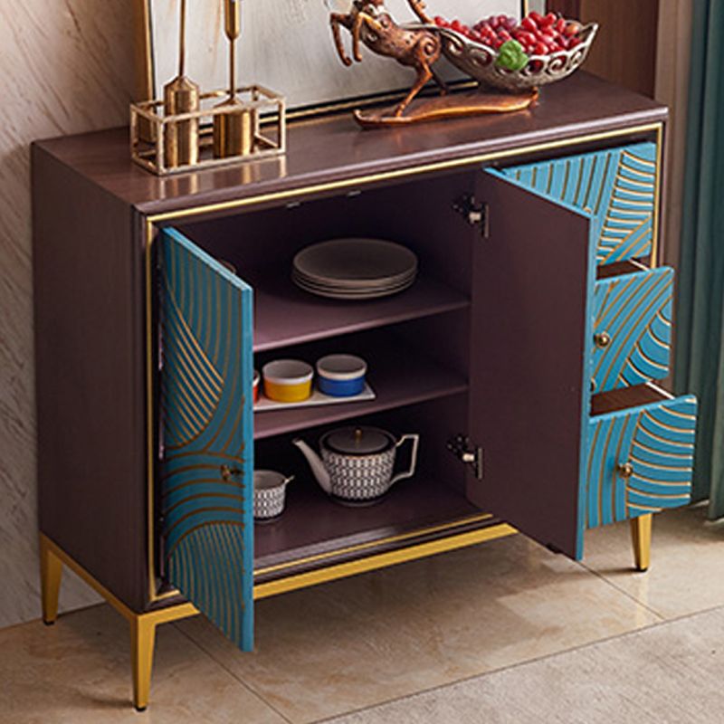 Manufactured Wood Storage Chest Glam Style Storage Chest Dresser