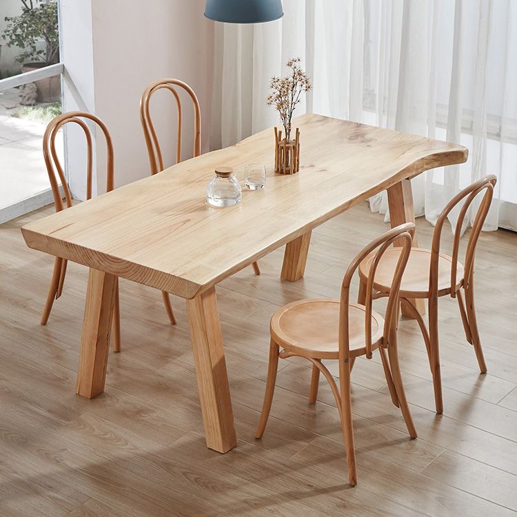 Tavolo da pranzo kaki standard glam tavolo da pranzo a forma di rettangolo in legno massiccio per cucina