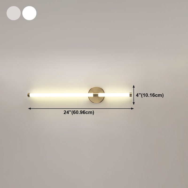 Nordic Mur Light Strip Forme LED Appiculture murale avec une teinte en verre pour la chambre