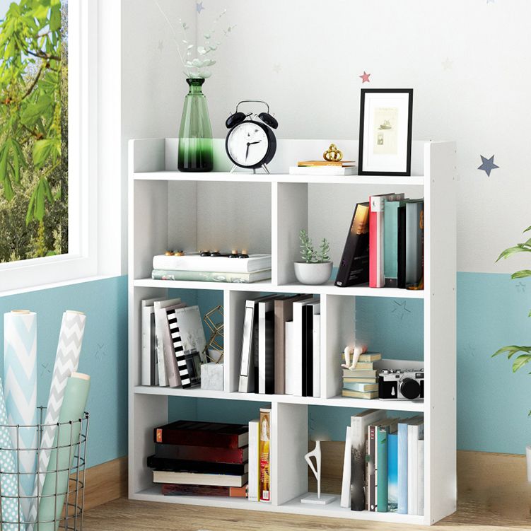 Wooden Bookcase Modern Style Minimalist Home Office Bookshelf