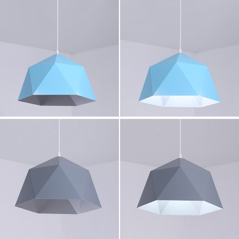 Geometrische Form hängend hängendes hängendes nordisches Metall -Metal -1 -Anhänger -Lampe für das Restaurant