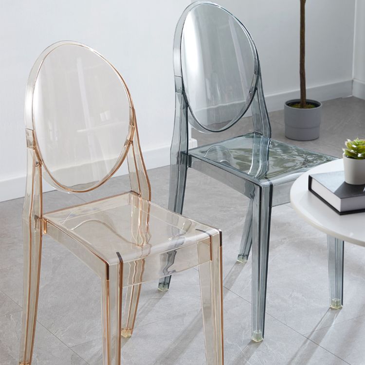 King Louis Back Chair Scandinavian Acrylic Dining Kitchen Room Armchair