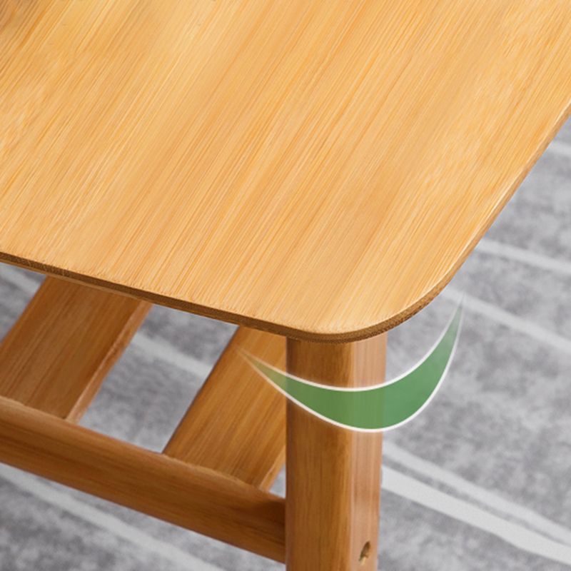 4 Legs Coffee Table Rectangular Single Coffee Table with Shelf