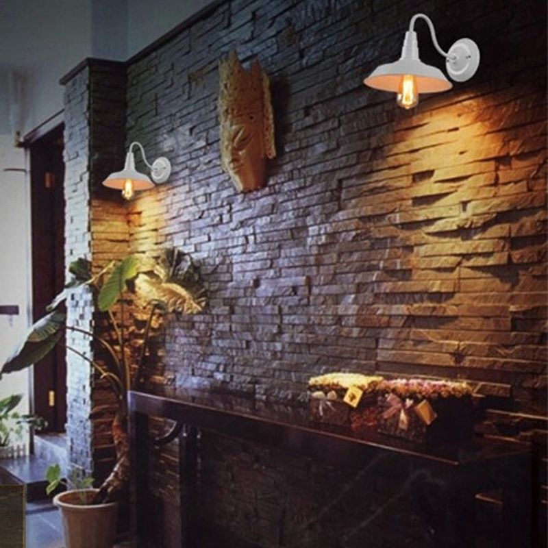 Lampada a muro di applione da parete in stile industriale a sparo da parete in metallo lampada montata
