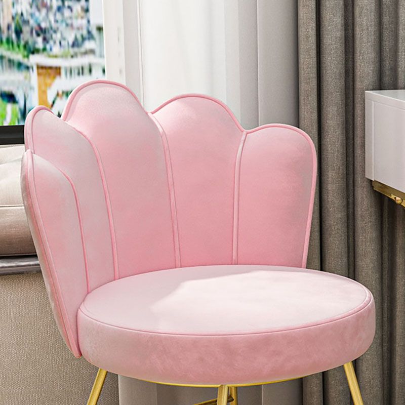 Fabric Dining Chairs Nordic Design Armless Solid Back Chair for Home