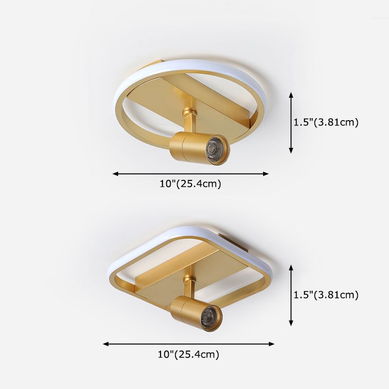 Nieuwe moderne LED flush plafond lampen Aluminium Flush Mount lamp met 1 Spotlight