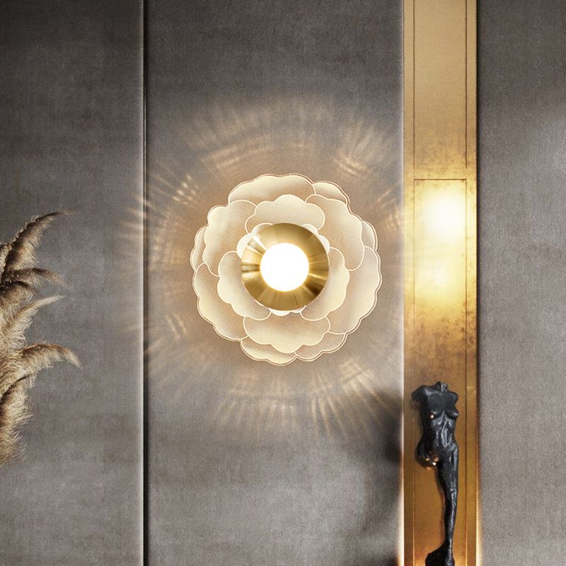 Luz de pared LED de apliques de pared acrílica simple contemporánea para dormitorio de sala de estar