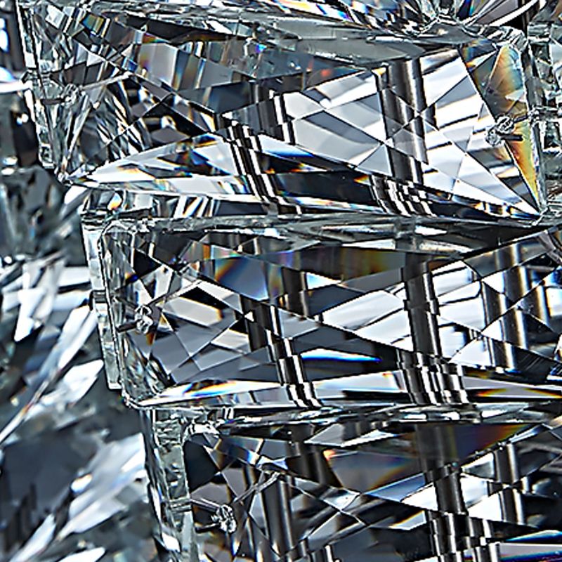 Luz de pared geométrica moderna Luz de acero inoxidable aplastante con cristal para sala de estar