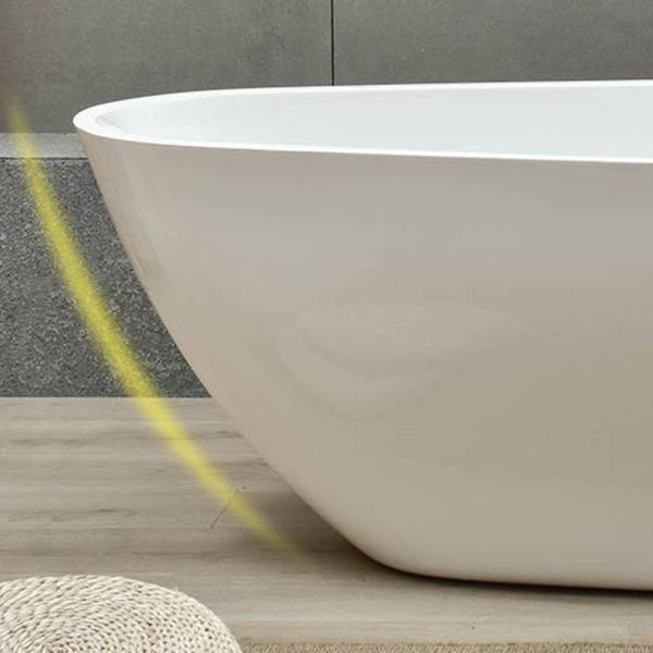 Center Modern Bathtub Freestanding Acrylic Soaking White Bath