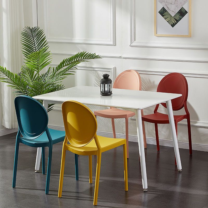 Plastic Modern Chair 16.1" Wide King Louis Back Side Chair Set