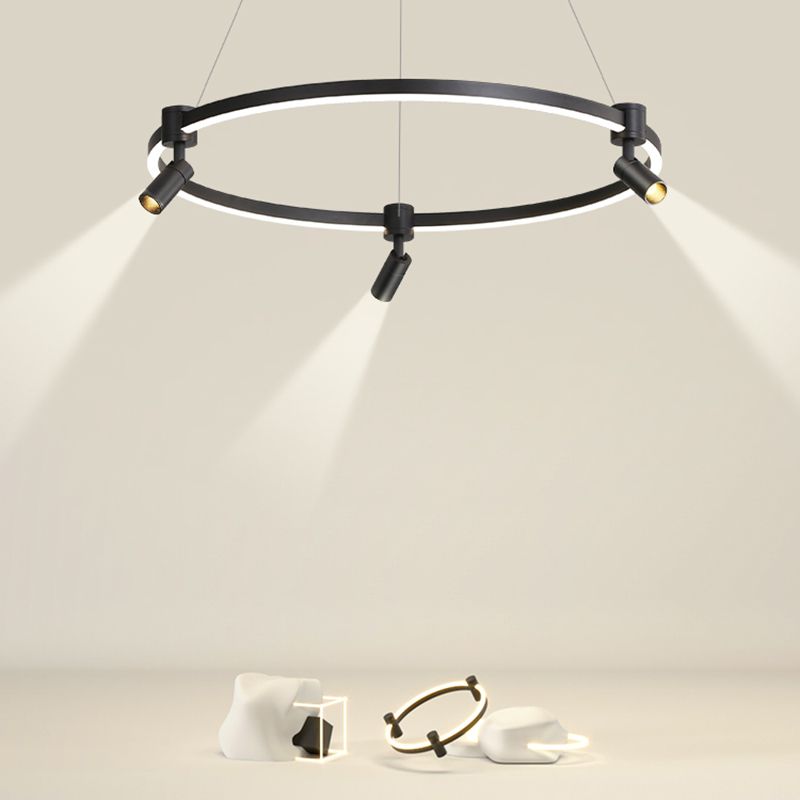 Candeliers contemporáneos accesorios de iluminación colgante orbicular araña de metal orbe para sala de estar