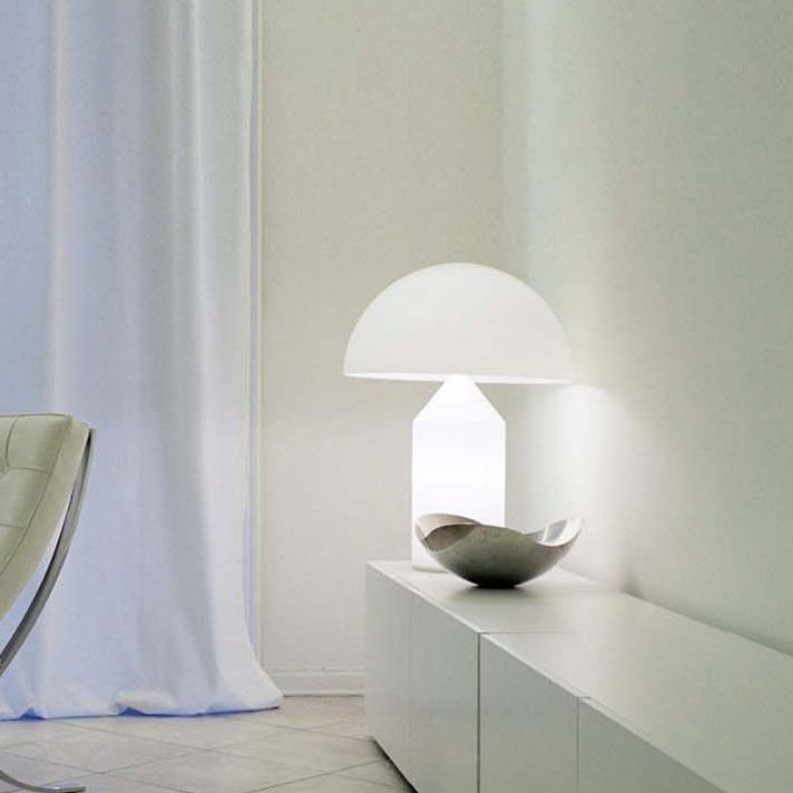 Round Shape Metal Table Lamp Modern Style 1-Light Table Lamp Fixtures