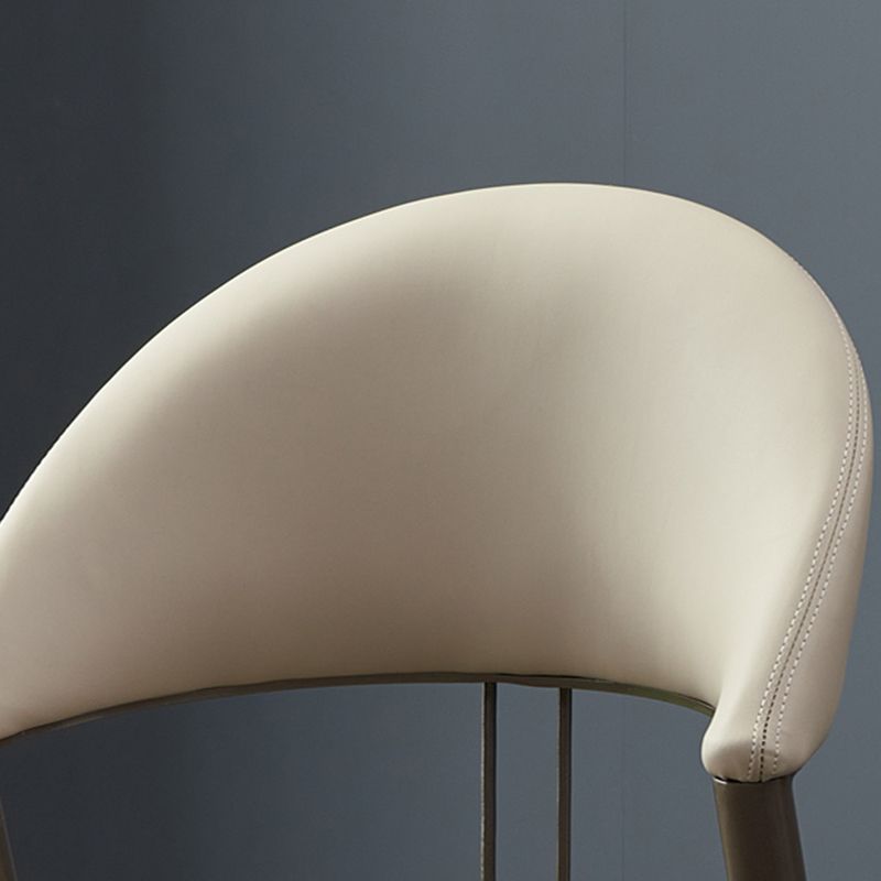 Metal Industrial Dining Chair Matte Finish Open Back Side Chair