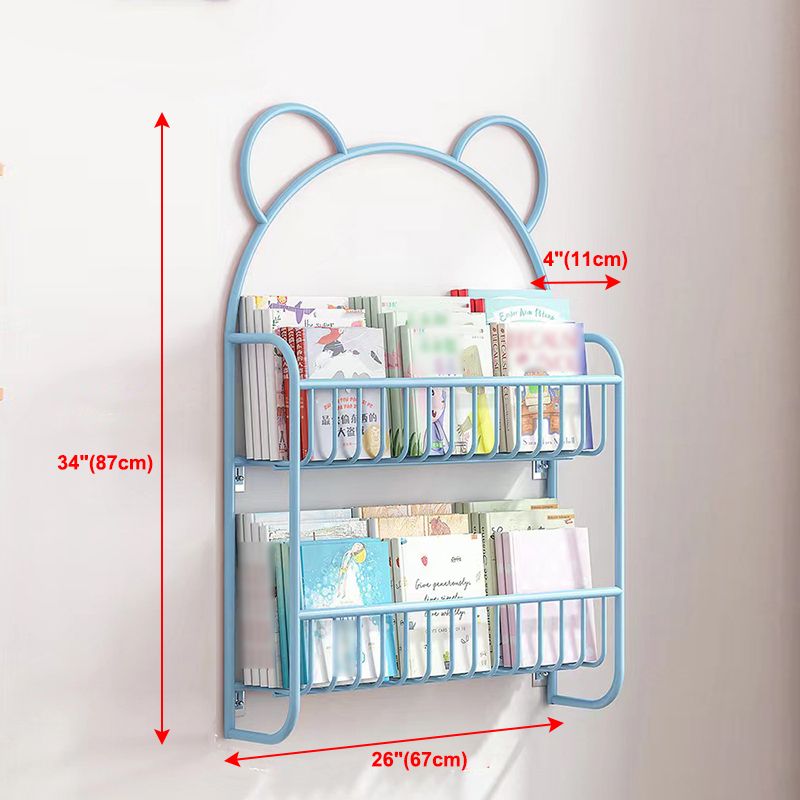 4.33 "W Bookshelf escandinava estantería montada en pared para sala de estudio de la oficina