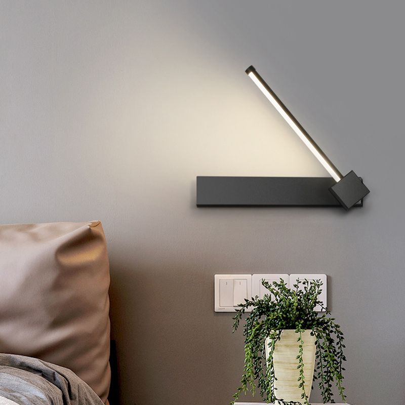 Moderne Metall Wandleuchte rotatable 12 "breit LED -Wandleuchten für Wohnzimmer