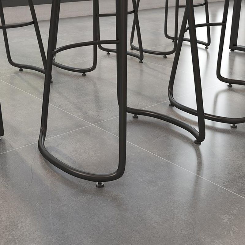 Industrial Bar Height Table Solid Wood Top Bistro Table for Patio Use