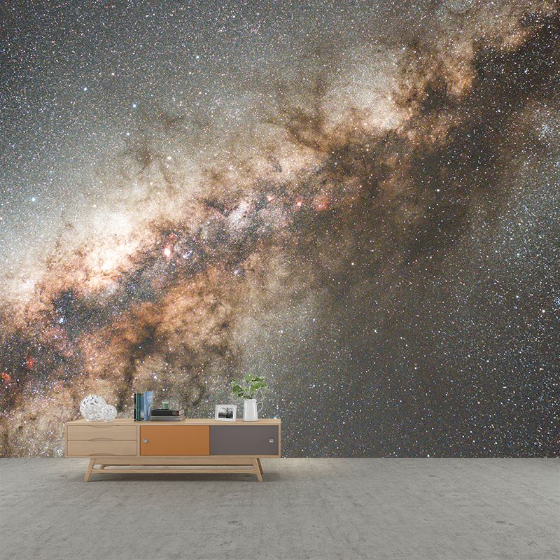 Universe Resistant Mural Wallpaper Environment Friendly Sleeping Room Wall Mural