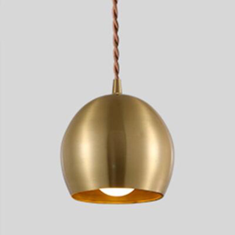 Golden Metal Hanging Light Postmodern Style Pendant Light Hanging Light for Living Room
