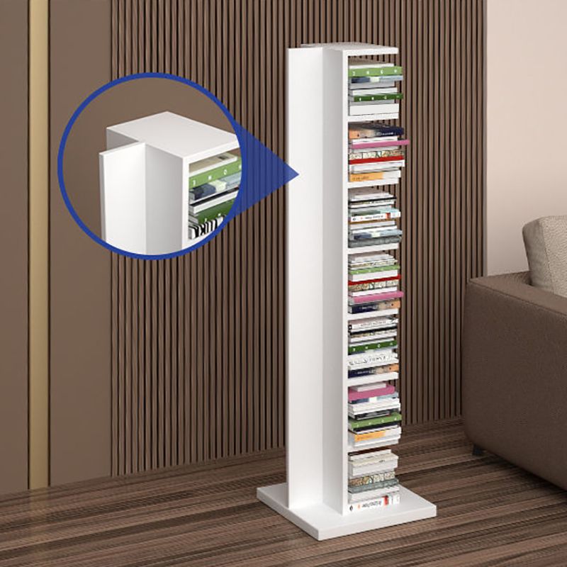 Vertical with Shelves Shelf Bookcase Stackable Engineered Wood Bookcase 13.8" Wide