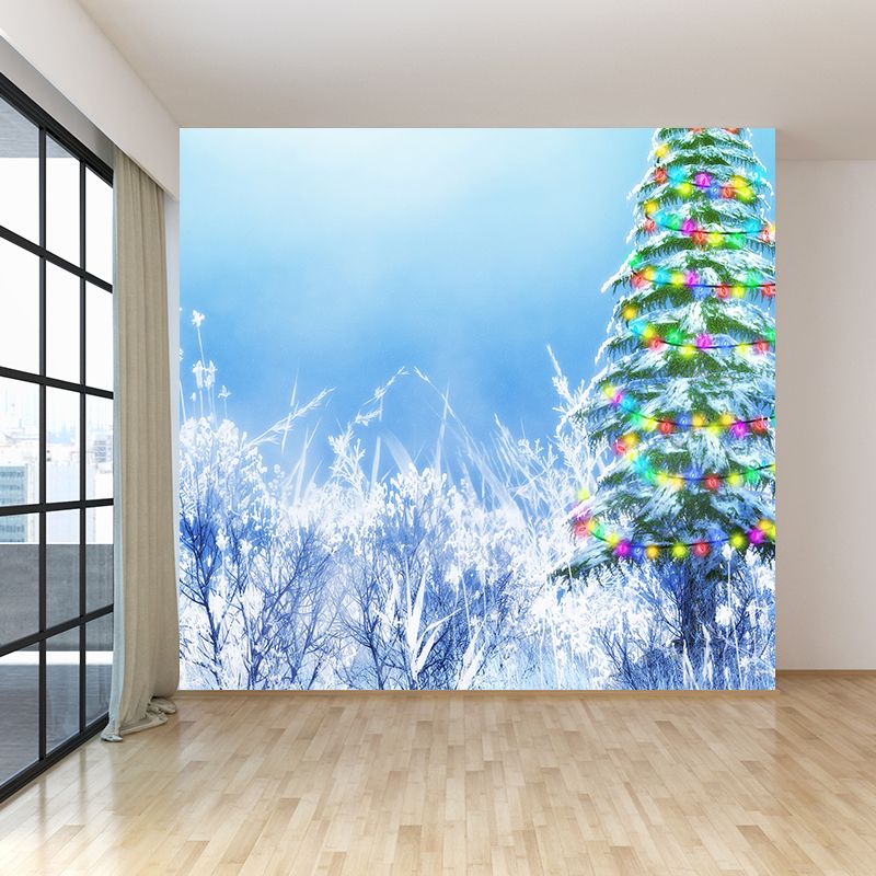 Mehrfarbiger Kiefernbaum-Wandaufkleber, moderne dekorative Wandkunst für den Innenbereich, personalisierbar