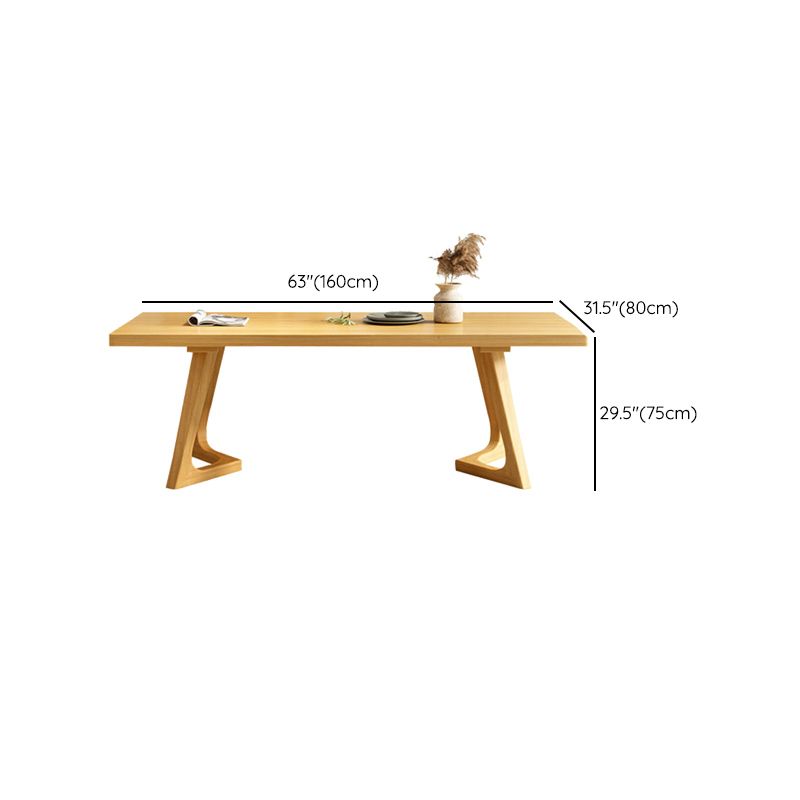 Modern 1/5/7 Pieces Dining Set Rectangle Pine Wood Dining Table for Kitchen Dining Room