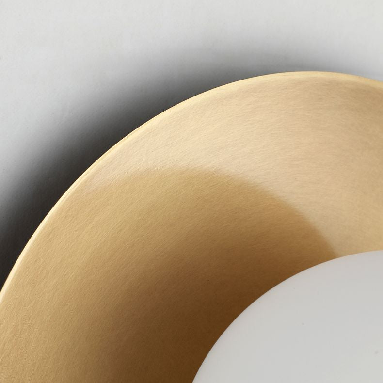 Orb Wall Mounted Light Fixture Contemporary Style Glass Flush Mount Wall Sconce for Bedroom