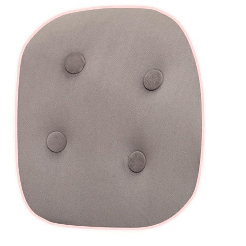 Buttoned Armchair with Basic Four Legs and Sloped Arms Chair