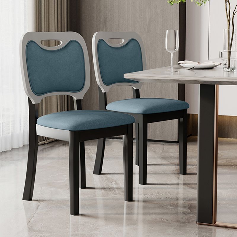 Nordic Style Solid Wood Chair Open Back Dining Side Chair for Dinning Room