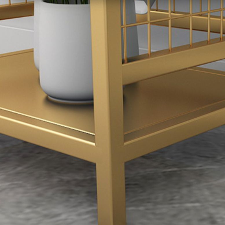 Standard Open Back Bookcase Glam Shelves Included Metal Bookshelf