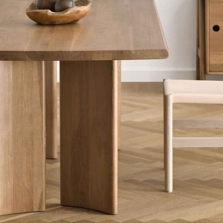 Contemporary Solid Wood Table for Restaurant Rectangle Dining Table with 4 Legs