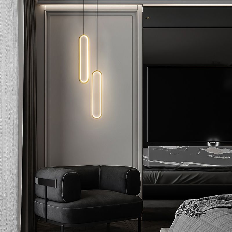 Aluminium -LED LED Linear anheizt Licht im modernen kreativen Stil Kieselgel Deckenleuchte für Wohnzimmer