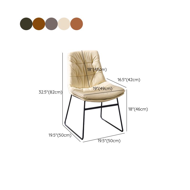 Modern Style Side Chair Upholstered Indoor Dining Chair for Home
