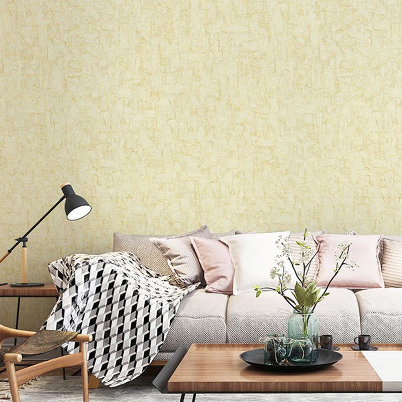 Bright Color Solid Wallpaper Moisture Resistant Minimalist Living Room Wall Decor