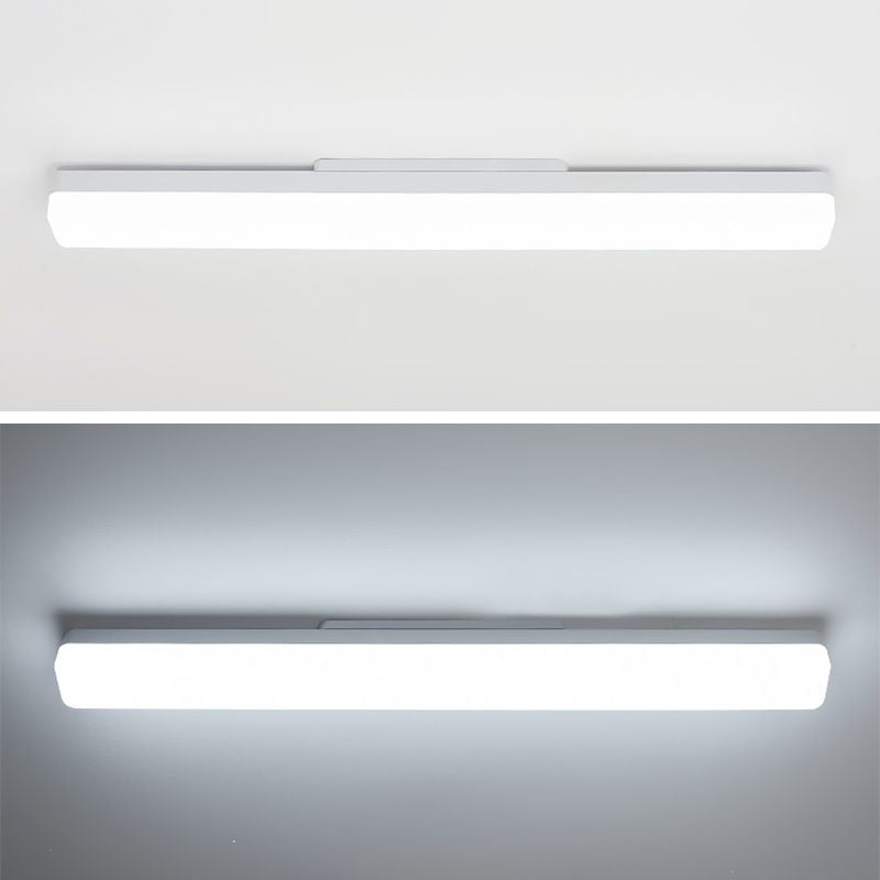 Lámpara de tocador LED de estilo minimalista lámpara lineal metálico espejo montado en la pared delantera para el baño