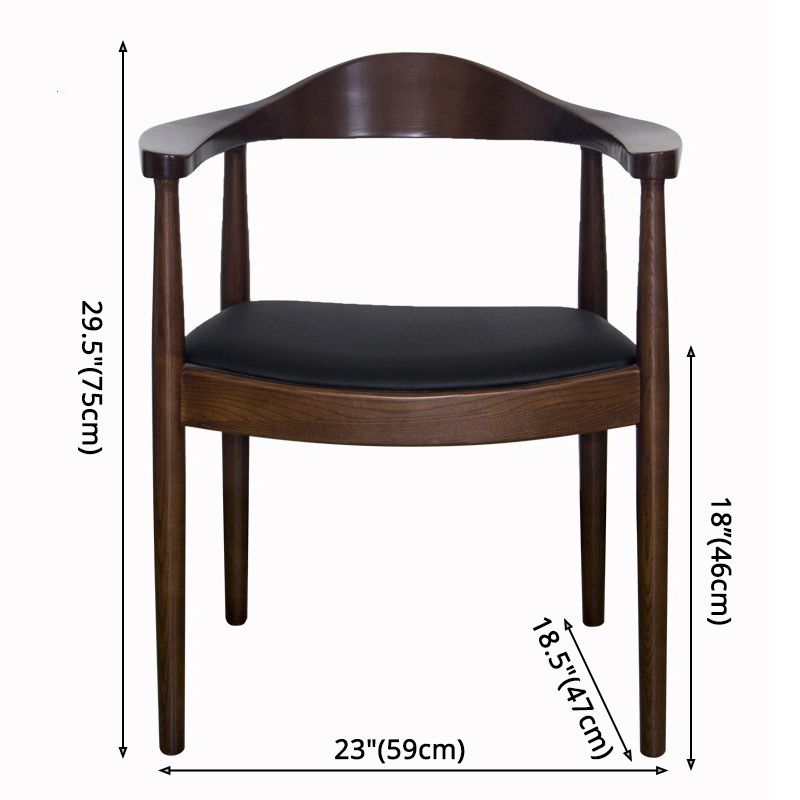 Scandinavian Style Wood Dining Chairs Open Back Dining Side Chair Home Side Chair