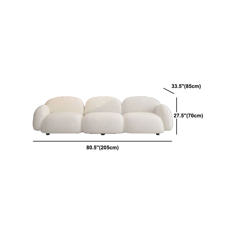 Modern Style Sofa Velvet Cushioned Backrest Sponge Cushions Fill Sofa Bed