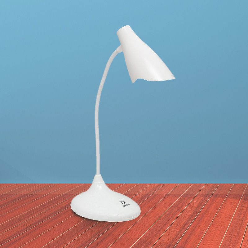 Nordic Bell Shape Standing Desk Light Touch-Sensitive Blue/Green/Pink/White LED Desk Lamp with USB Charging Port