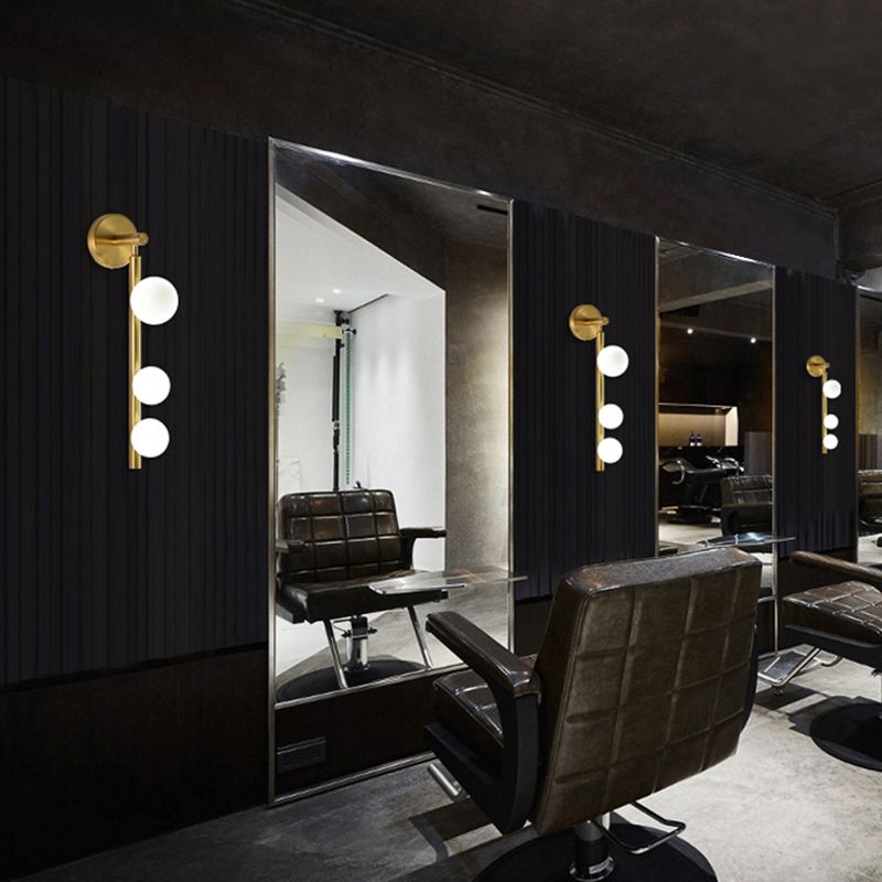 Sfere lampada con applique in vetro Secondo illuminazione da parete in stile minimalista per camera da letto