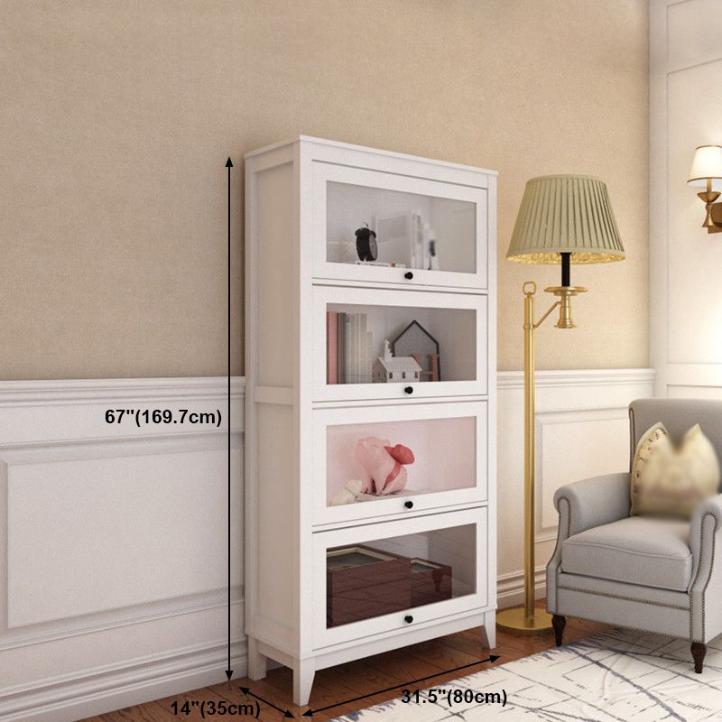 Engineered Wood Standard Bookcase Contemporary Bookcase With Doors