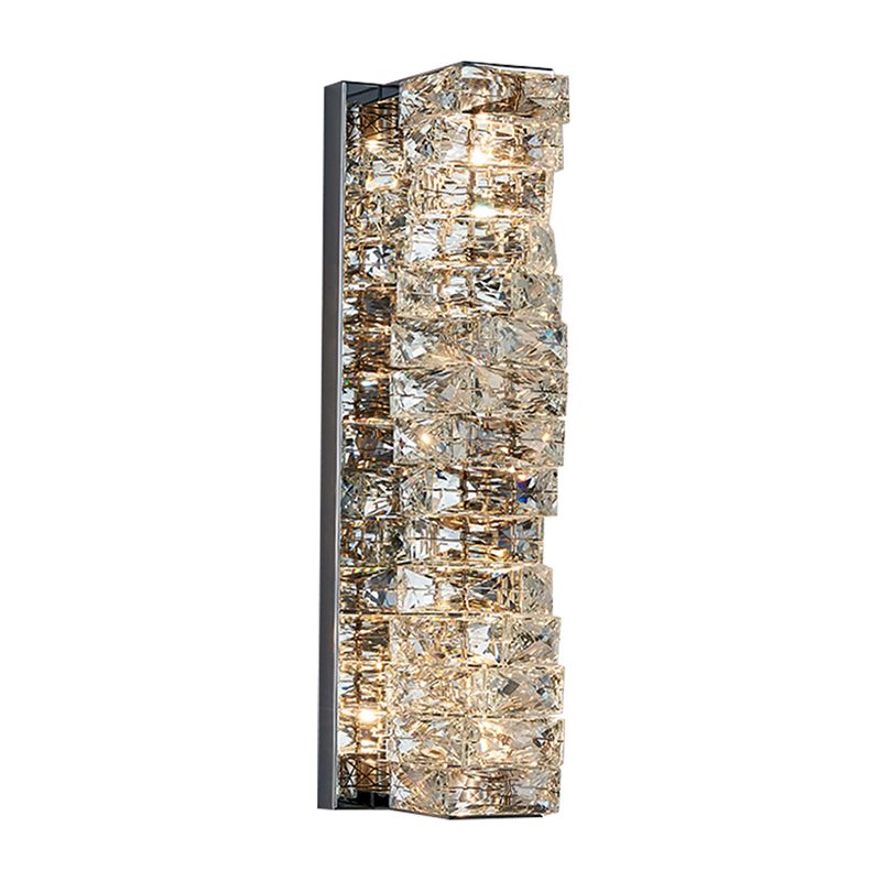 Luz de pared de la pared de cristal posmoderna apliques de pared led geométrica para sala de estar