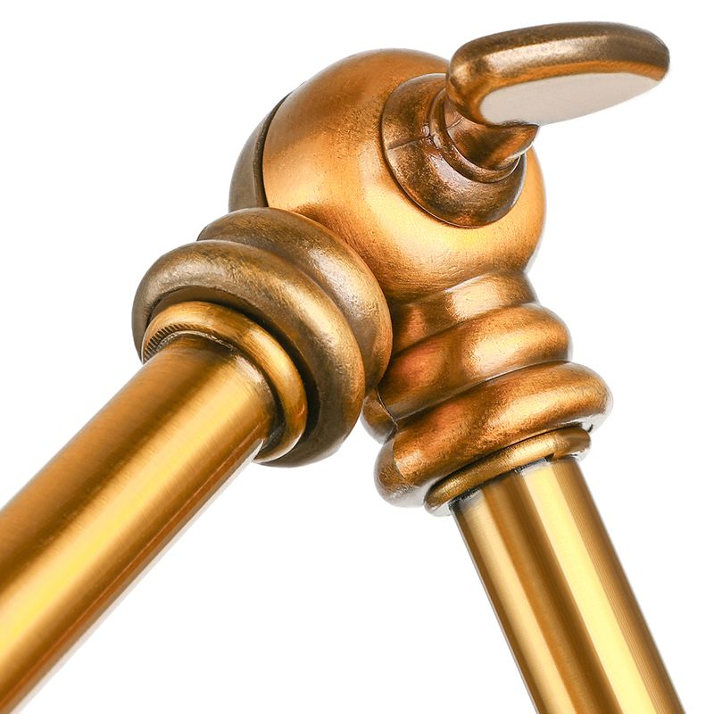 Sconcetto da parete della cupola retrò 1 illuminazione a parete in metallo con braccio oscillante in ottone/cromo per il bagno