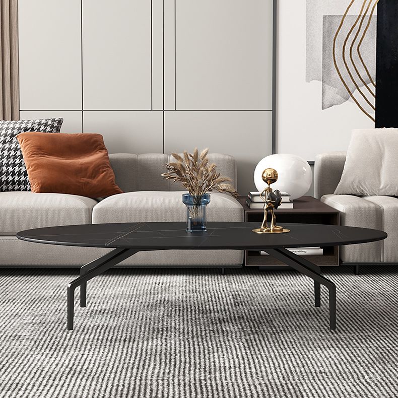 Glam Slate Coffee Cocktail Table  4 Legs Cocktail Table for Living Room